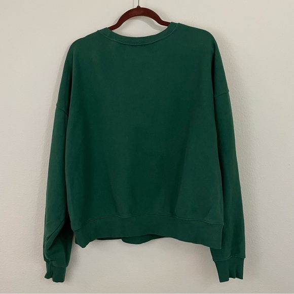 Anthropologie Maeve x Jordan Nickson Green Happy Hour Sweatshirt Size XL - Picture 7 of 10